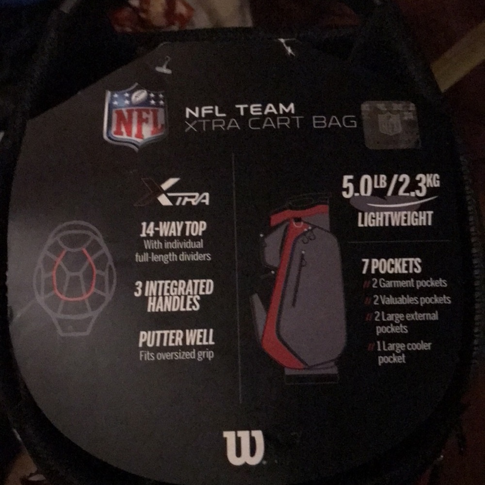 Wilson NFL Cart Golf Bag Houston Texans - Picture 7 of 9